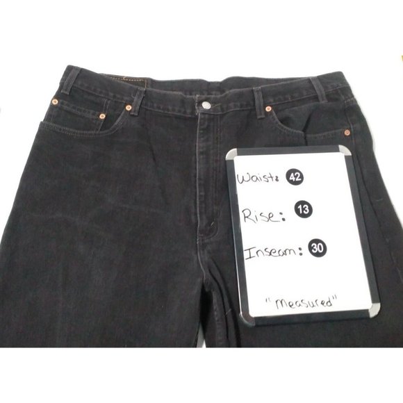 Levi’s 550 Jeans Black Size 44x30 Relaxed Straight Leg (42x30) No Tags - Picture 4 of 4